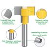 8mm Shank T-Slot Milling Straight Edge Slotting Knife Cutter Router Bits Milling Cutting Handle for Wood Working