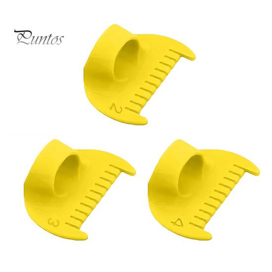 3 Pcs Thumb Sewing Template Hand Sewing Seam Guide Finger Overlock Ruler with Scale Quilting Tool for Equal Stitches DIY Embroidery Leather Crafts