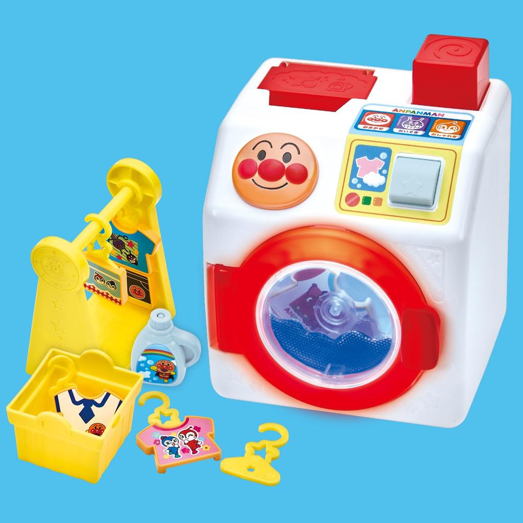 Push and Dry it Anpanman Talking Washing Recommended 3 years and [Bandai] spin! nicely! Machine. age up.