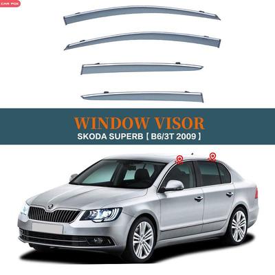 SKODA SUPERB Rearview Mirror Rain Guards - Fits Skoda Superb Window Visors