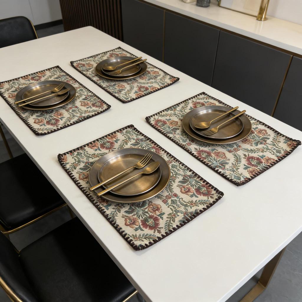 30x45cm Cotton Linen Placemats Placemats Dining Table Reusable Linen Placemats Woven Cloth Place Mats Cotton Table Mats