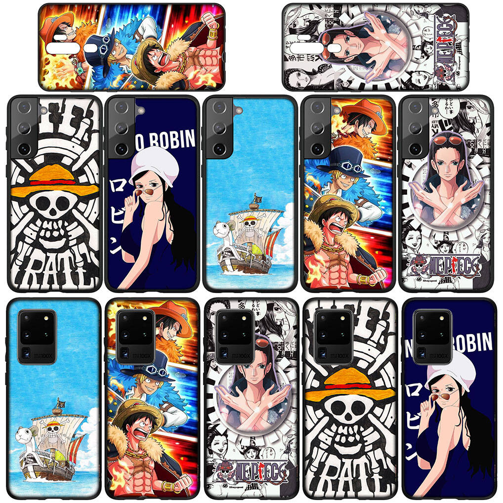 For Samsung Galaxy S25 S24 S23 iPhone 17 16 15 Xiaomi Redmi Note 14 13 12 Plus Pro Max XR A37 Phone Case Lovely Nico Robin One Piece Luffy OPPO Huawei