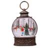 2024 Lighted Christmas Snow Globe Lantern Battery Operated LED Night Light with Hook Christmas Tree Ornaments Gift Ideas 1pc