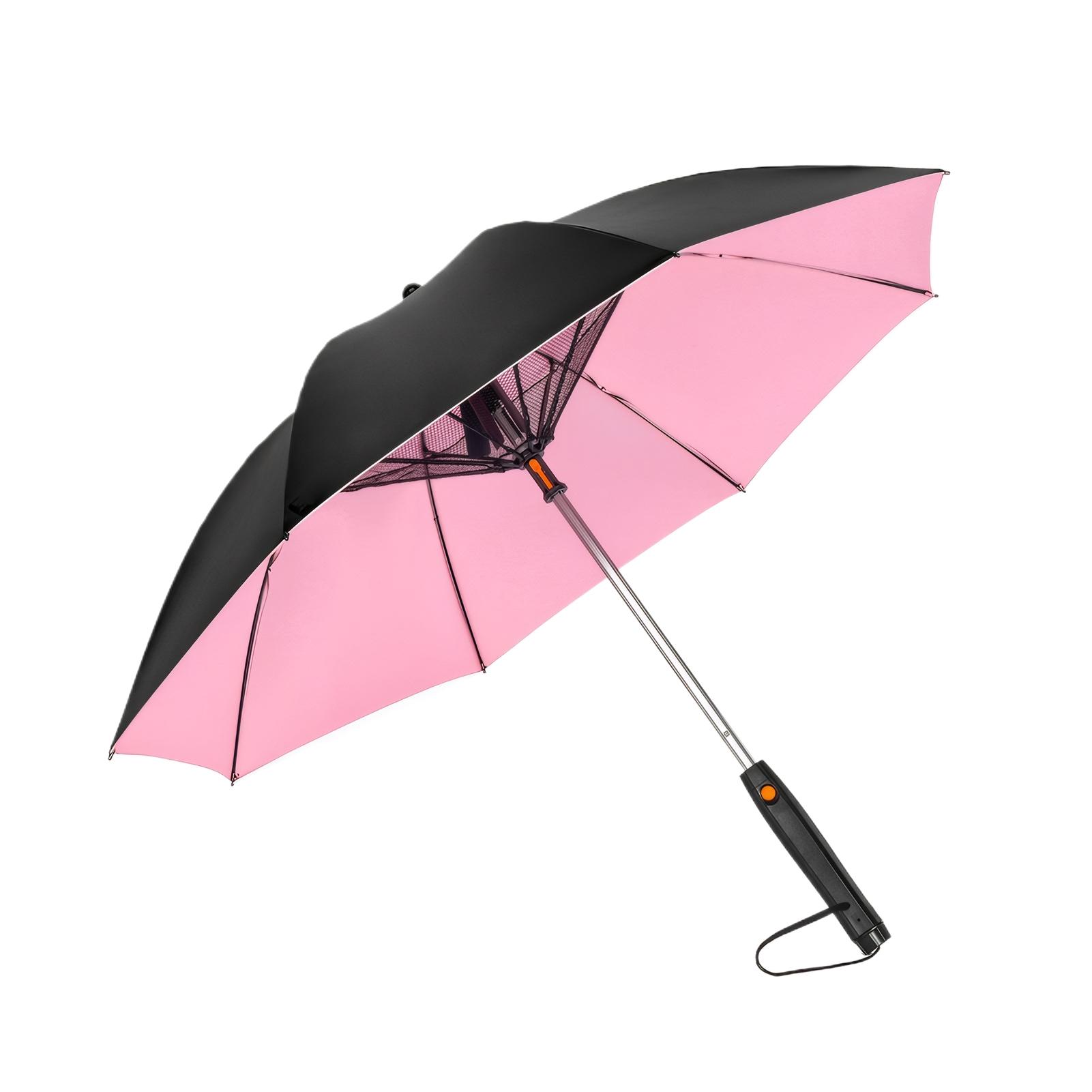 

Креативный зонт с вентилятором и распылителем тумана, длинная ручка, солнцезащитный и дождезащитный зонт с защитой от УФ-лучей для мужчин и женщин