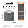Pannello Solare Portatile Flashfish TSP100 100W Potenza 5V, 18V Tensione di Uscita