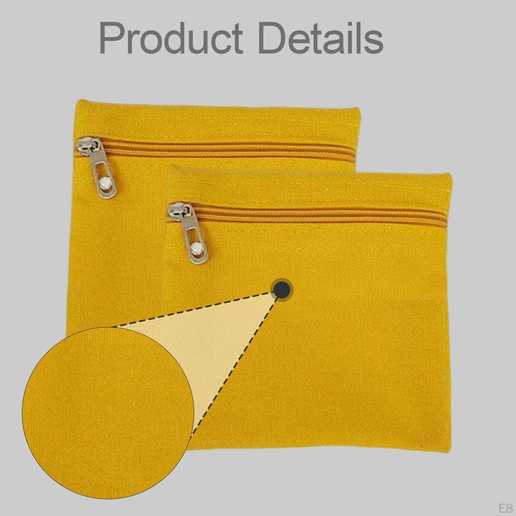 2 Pieces Sew in Pocket with Zipper Clothes Inner Pockets Easy Installation Coat Inside Small