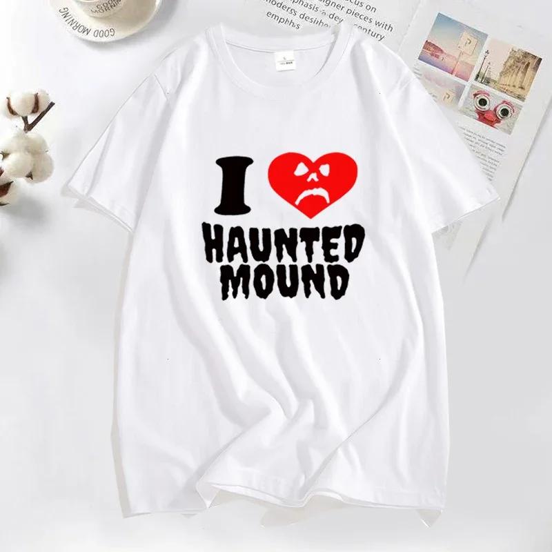 

Sematary Я люблю Haunted Mound Футболки Популярный тренд Футболка с принтом в форме сердца для мужчин Смешная уличная одежда Хлопковая футболка Одежда XXXL белый