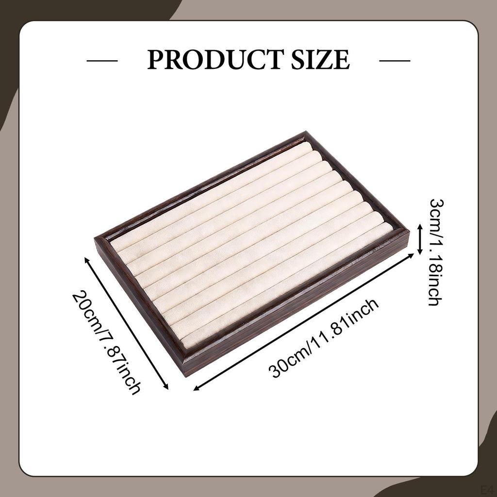 Holder Display Tray Case Accessory Tabletop Jewelry Organizer for Shop Store Selling Show