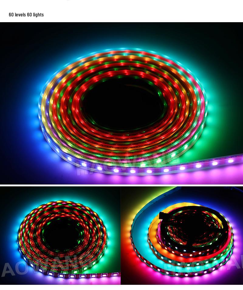 WS2813 Dream Color 5050 RGB LED Strip with Built-in IC Driver and Breakpoint Resume, DC5V