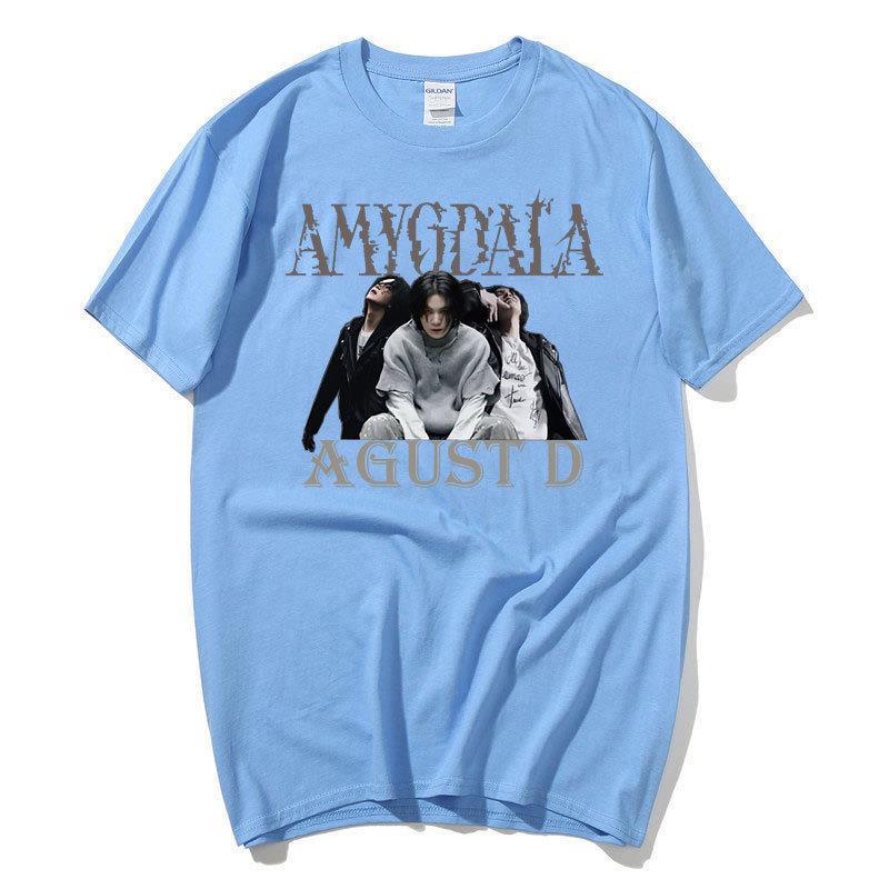 Fans Support The Suga Singer Group Around Harajuku Print Fashion Men'S And Women'S T-Shirts