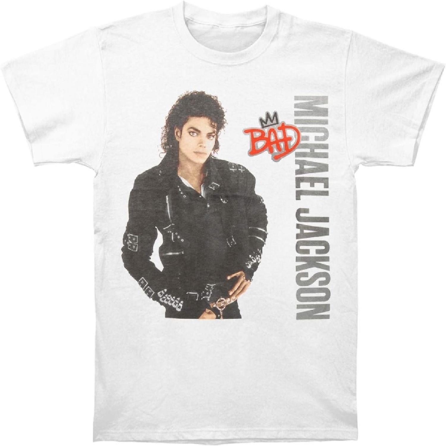 Мужская футболка Mj Bad с серебряным логотипом S