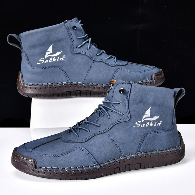 Men Women Martin Boots Autumn Winter Casual Ankle Boots Non‑Slip Wear‑Resistant Lace‑Up Shoes Outdoor Daily Footwear
