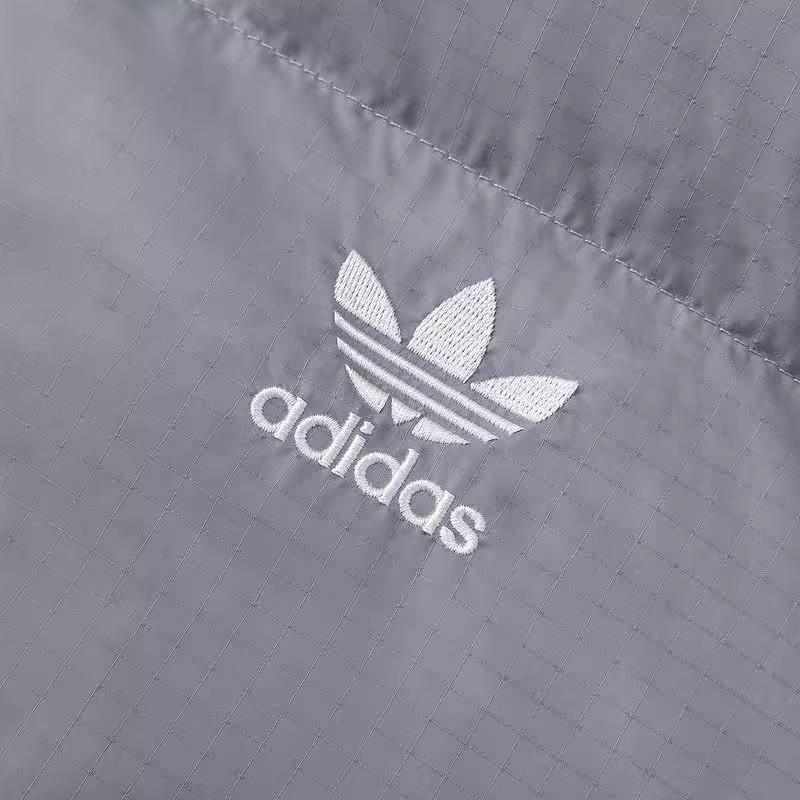 Adidas Originals ADC BRD DJ M Logo Stripe Stand Collar Warm Sports Down Jacket Unisex Jacket Light-Gray JW1368