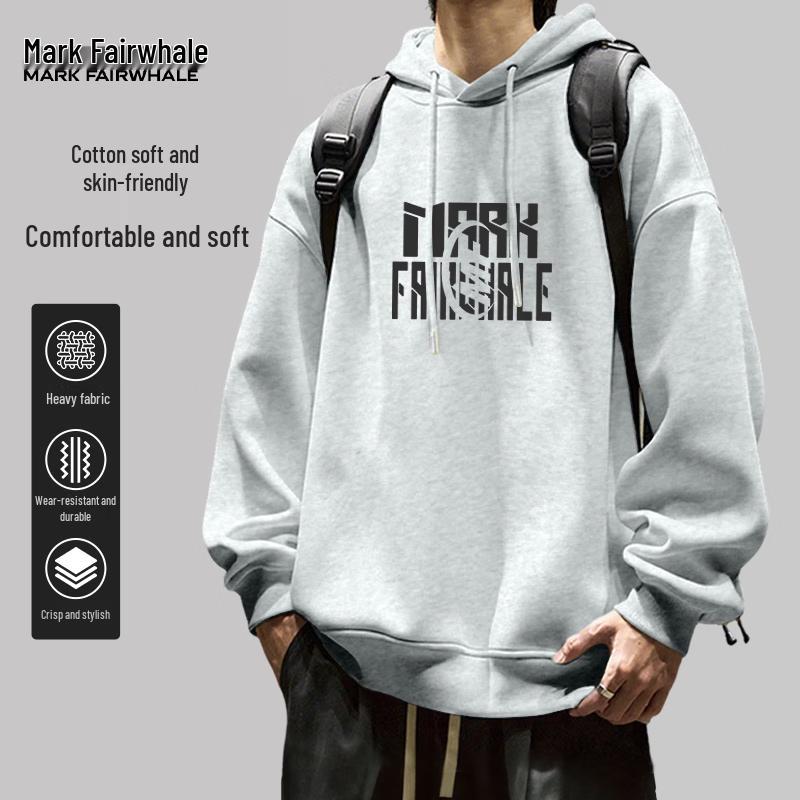 Mark Fairwhale Herren Übergroßer Hoodie Schwergewicht