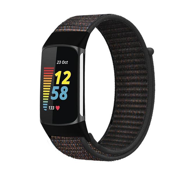 Nylon Strap for Fitbit Charge 5 Smart Watch Sports Nylon Weave Loop Bracelet Wristband Correa Pulsera for fitbit Charge 5 Band