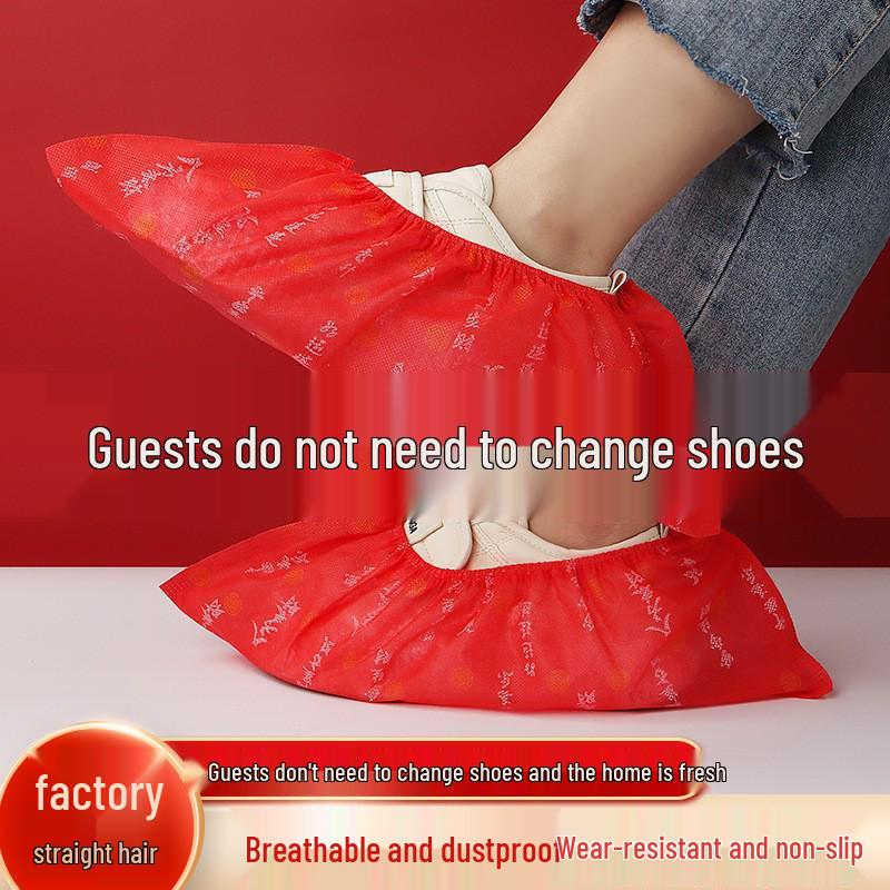 Thickened Waterproof Non-Slip Disposable Shoe Covers for Indoor Use
