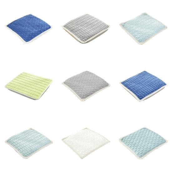 Coussinets de Chaise Antidérapants Coussin Peluche avec Liens, Coussin d'Assise Bordure en Dentelle, Tapis Confortables pour Sièges de Salle à Manger 16 x Pouces Lavable Bureau Épais Doux Tabourets de Cuisine