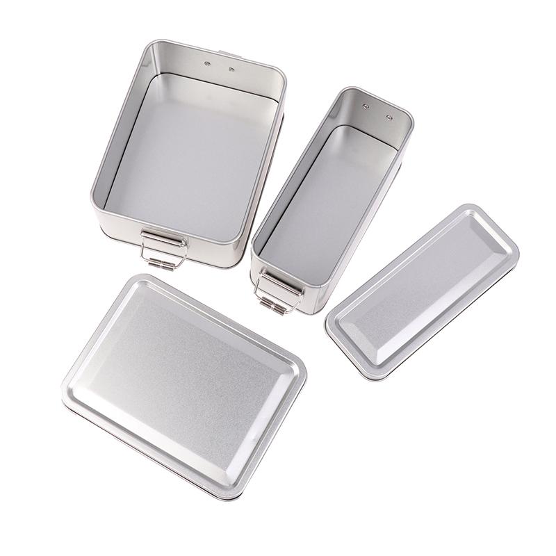 Rectangular Tinplate Cookie Tins Box With Lid Dustproof Home Kitchen Desktop Storage Tin For Candy Coffee Tea Jewelry Chocolate
