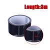 Carbon Fiber Car Door Sill Protector Scuff Plate Trim Sticker Accessories Black