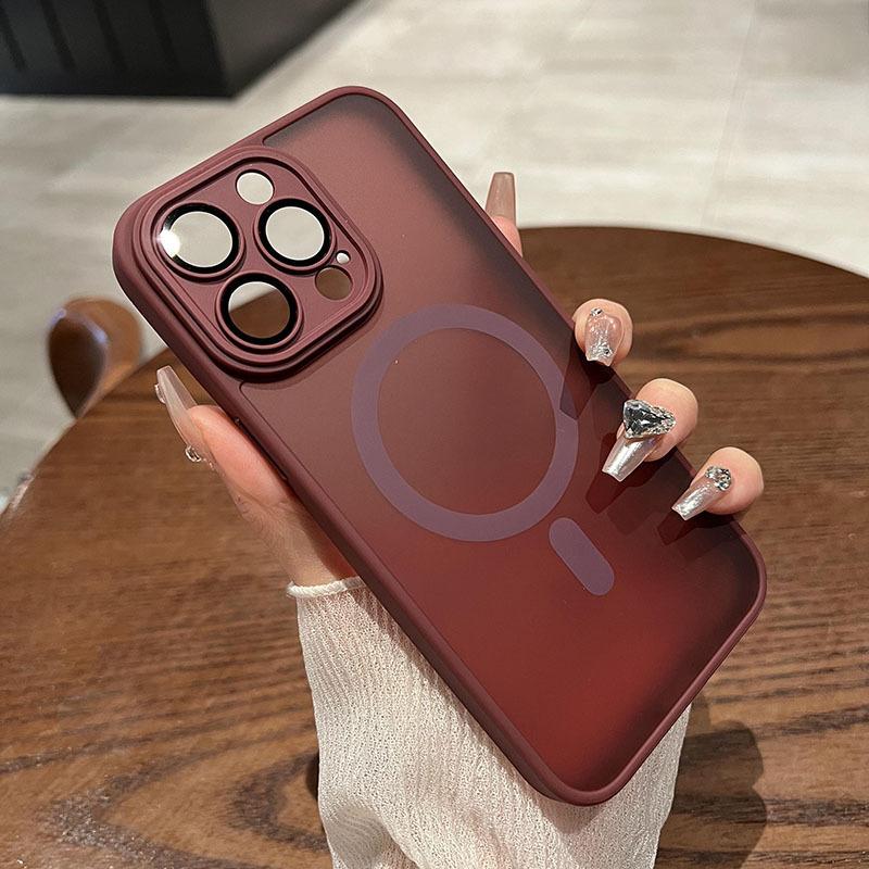 Suitable for Iphone16 Phone Case, Magnetic, Matte Skin Feel 13, Apple 15promax Protective Case 14, Full Coverage
