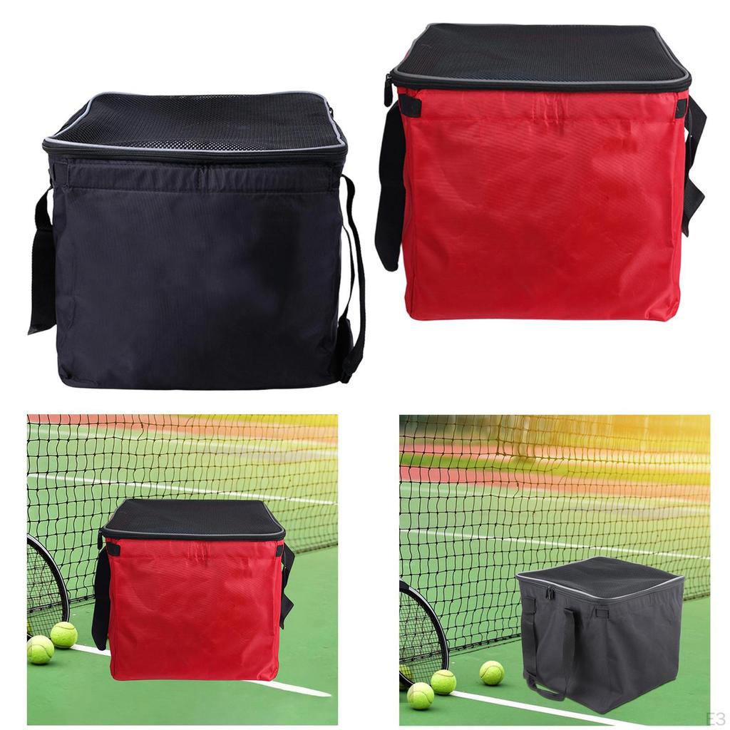 Tennis Ball Cart Bag Accessories for Teaching Premium Holds 150 Balls with Handle Carrying Tote