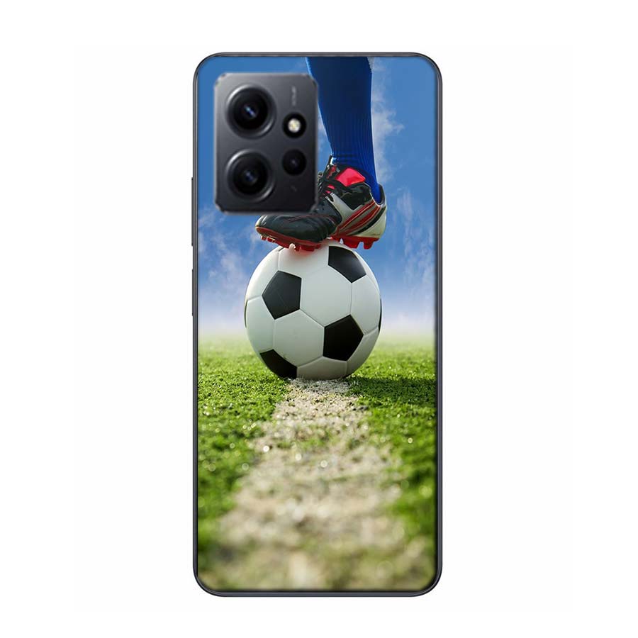 Football Field Phone Case For Redmi 12 13C 12C 15C 9 10 10C Note 13 Pro Plus 14 15 Pro 9T 9C 9A TPU Soft Cover Clear Cell Cases