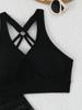 2026 Stylish Women's Swimwear Lace Mesh Tankini Bikini Set (3-Piece)
