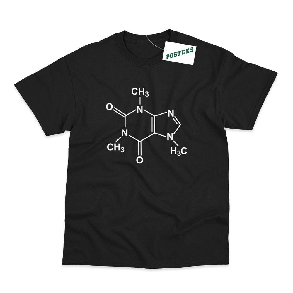 

Caffeine Molecule Inspired by Leonard Big Bang Theory TShirt 2 Colours Unisex T-Shirt L