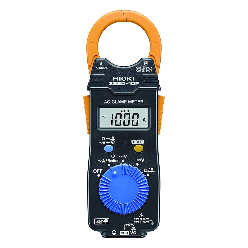 Hioki Electric AC Clamp Meter, Compact/Slim Type, 3280-10F