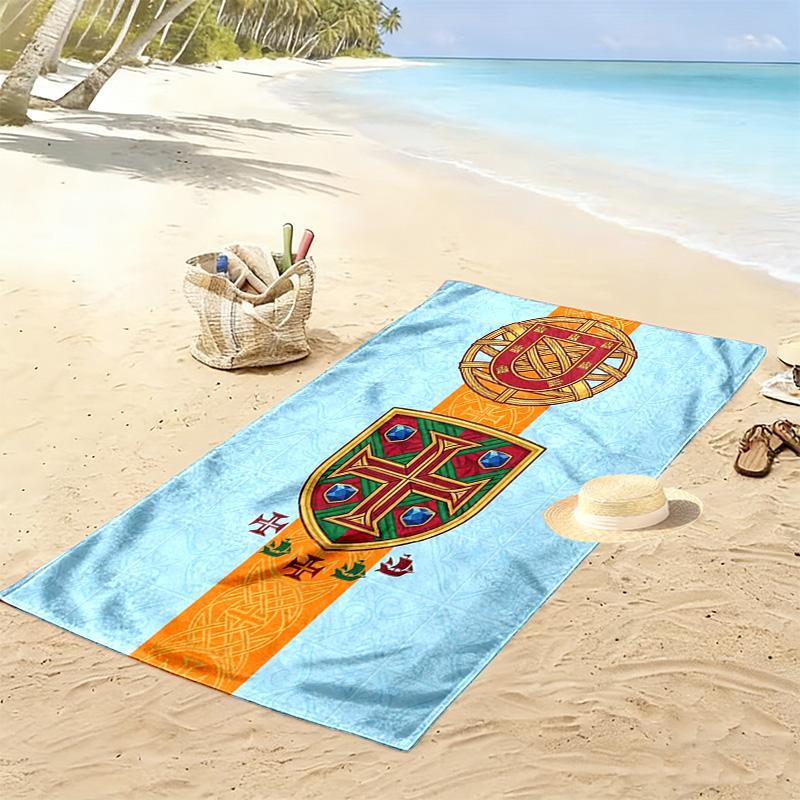 Royal Heraldry Ornate Symbols beach towel Outdoor camping Portable for travel quick-drying swim towel Outdoor pool towel swim Comfort beach towel