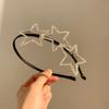 Hollow Pentagram Star Headband Y2K Star Hair Hoop Sweet Pentagram Hairband  Festive