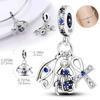 Copperour Lady Charm Bead The Virgin Mary Dangle Fitoriginal Bracelet Pendants Jewelry Marking Fine Gift For Women