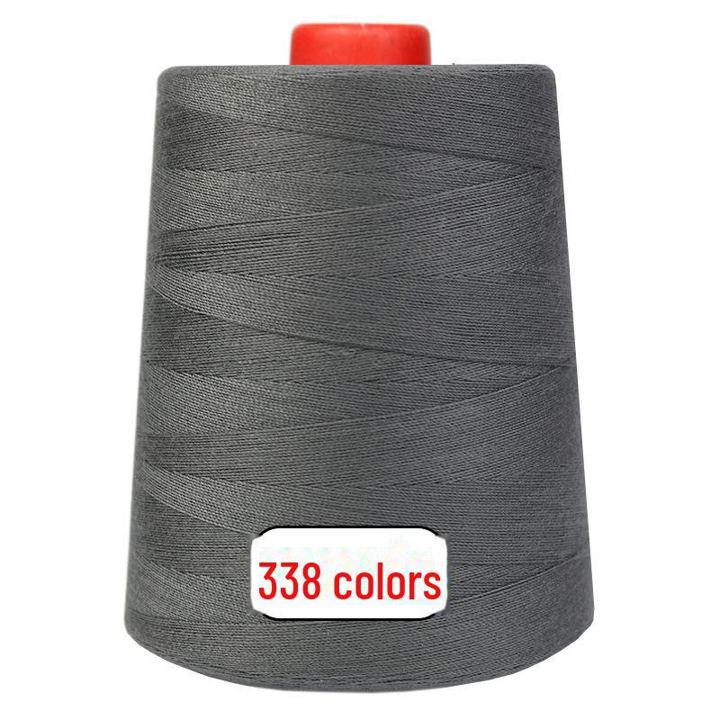 Fengtian 403 High-Speed Polyester Sewing Thread Roll - Black & White Pagoda Thread for Computerized Flat Sewing Machines
