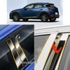 Car TPU/Glossy Mirror Pillar Post Cover For Mazda CX-3 CX3 2015 2016 2017 2018   - Door Trim Window Stickers
