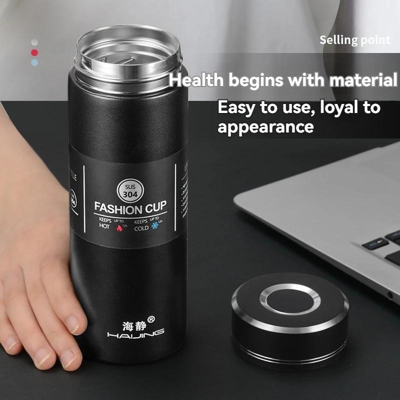 500ML Stainless Cup Thermos Bottle Leak Proof Thermal Water Bottle Keep Cold and Hot Water Bottle for Coffee Tea Vacuum Flasks