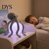 Dimmable Bedside Nightlight 3D Printed Octopus Night Light, Creative Table Lamp with Remote Control, 7 Color RGB Gradient Sleep LED for Kids Bedroom &