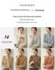 Women's Soft Cashmere Sweater, Half-High Neck, 2025 Autumn/Winter, Thick Double-Ply Knit, Versatile Layer.