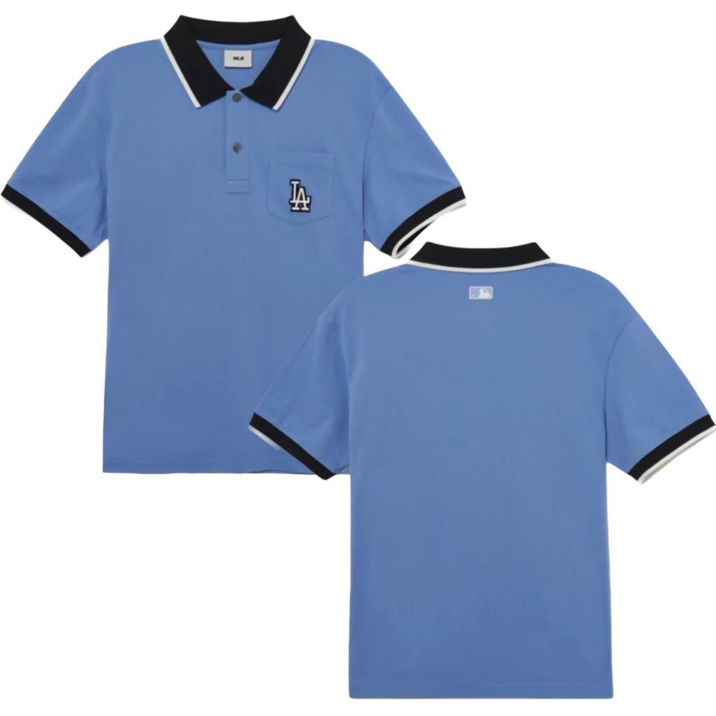 MLB Polo Shirts Men's Blue Moderate 3LPQB0133-07CBL