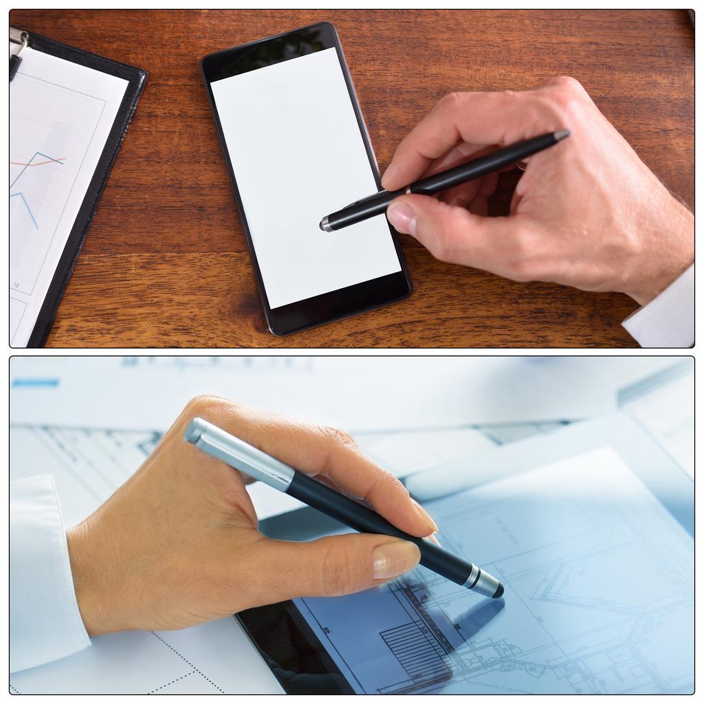 3/5Pcs Stylus Pens for Touch Screens Dual Rubber Tips Capacitive Stylus Universal Mobile Phone Tablet Pen Sensitivity Precision