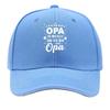 Gorra de esponja de impresión OPA tendencia de moda casual ligera transpirable cómoda tamaño ajustable unisex gorra de béisbol sándwich