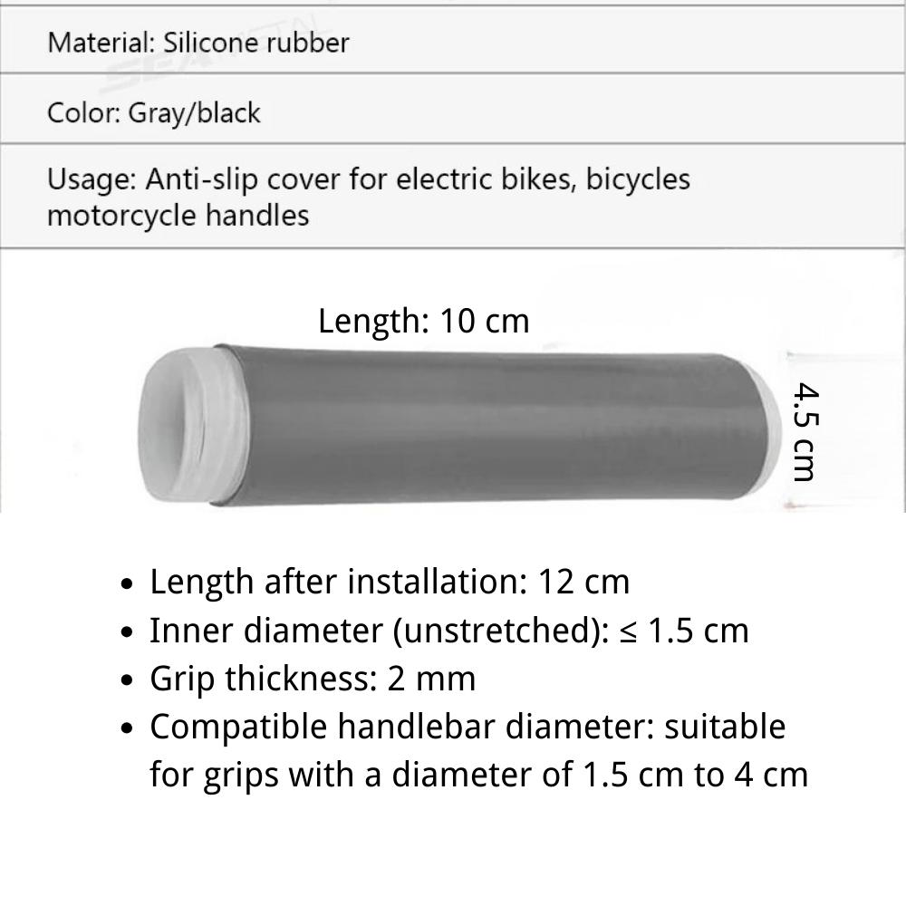 SEAMETAL Self Shrinking Motorcycle Handlebar Cover Silicone Non-Slip Anti Vibration Motorcycles Grip Covers Sleeve Protector