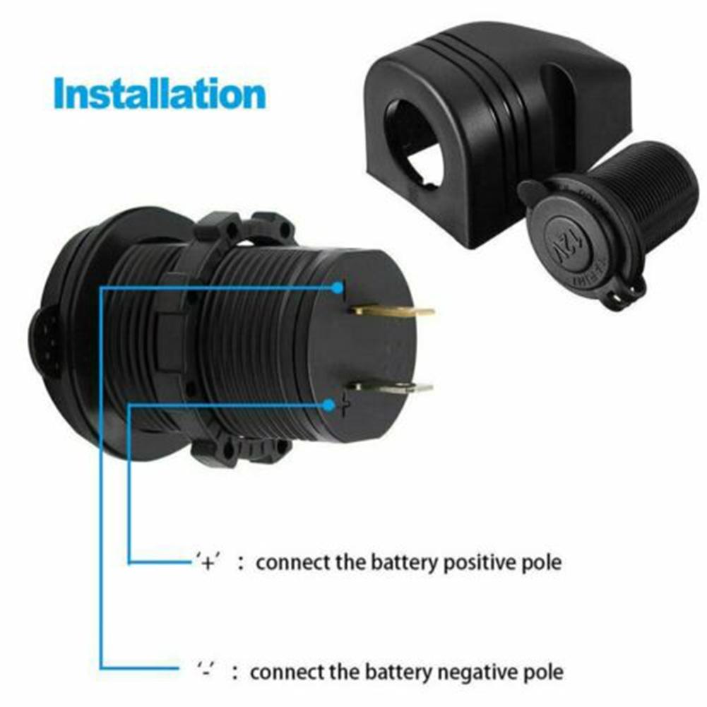 12V 24V Car Boat Power Socket Outlet Mount Accessories Compatible with Devices