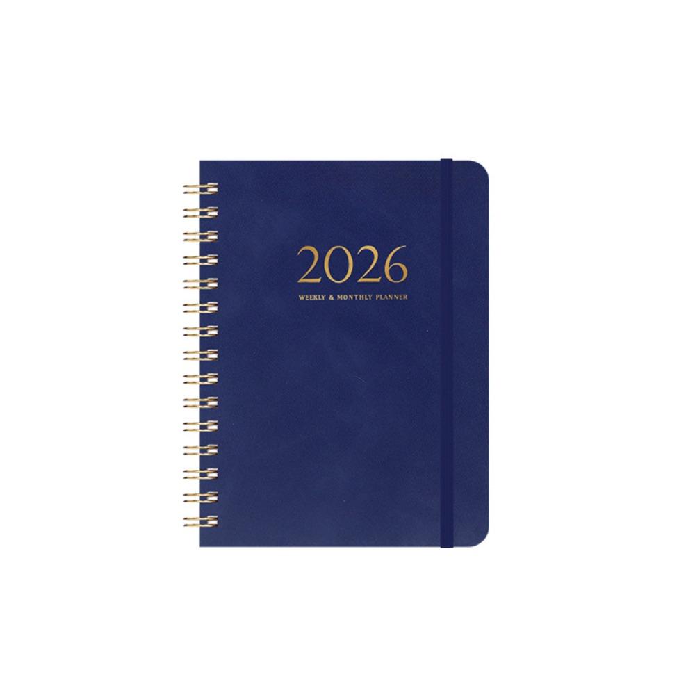 PU Leather Cover Coil Schedules Notebooks A5 Daily Notebook Daily Planner Notepad  Record