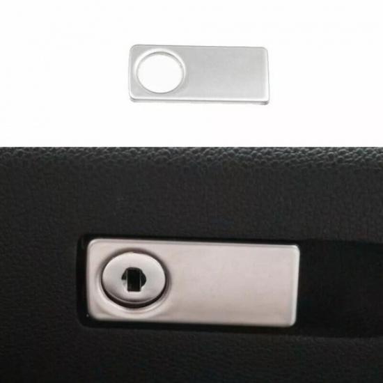 Trim Co-Pilot Storage Box Handle Panel Silver Titanium 2007-14 For Benz C-Class