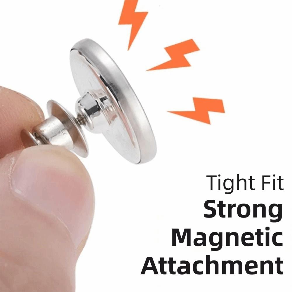10Pairs Detachable Magnetic Button Clips Strong Magnetic Magnetic Buckle Tie-backs  Window Screen