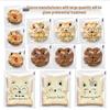 Self-Sealing Cute Cartoon Bread Bags - Transparent, Red Bean, Pineapple Bun, Toast, Whole Wheat, European