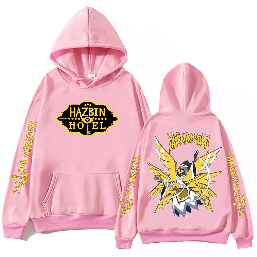 Hazbin Hotel Adam Kytarové Sólo Mikina Muž Žena Harajuku Dlouhý Rukáv Pulovr Topy Mikina Dárek