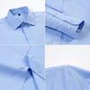 New Quality Men Shirt Bamboo Fiber Long Sleeve Anti-wrinkle Non-ironing Slim Fashion Casual Business Office White Blue Shirt 5XL