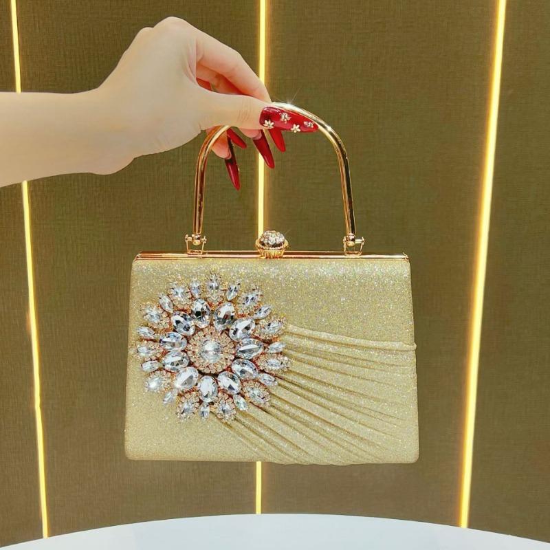Abendtasche: Nischen-Diamantenbesetzte Handtasche, Einzel-Schulter Crossbody Abendkleid Tasche, Modische Handtasche