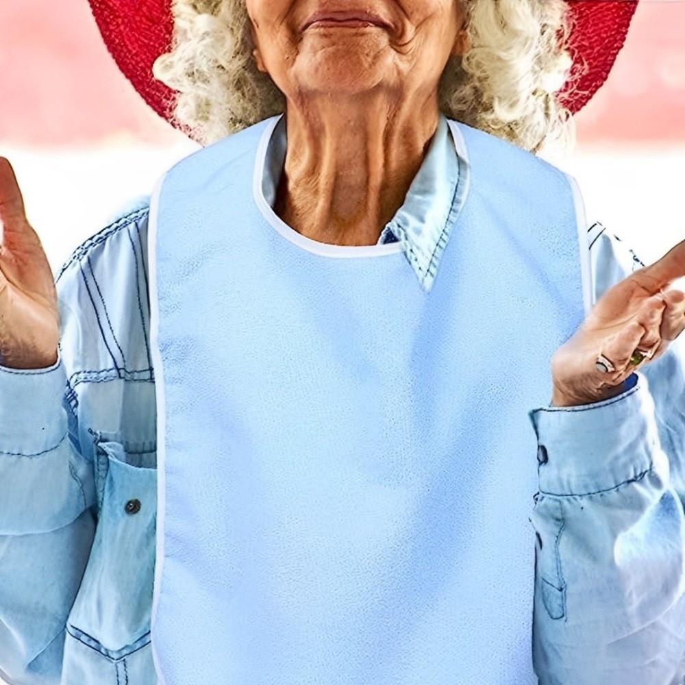 Adjustable Dining Clothing Protectors Soft Mouth Wipe Polyester Dining Cloth  Adult